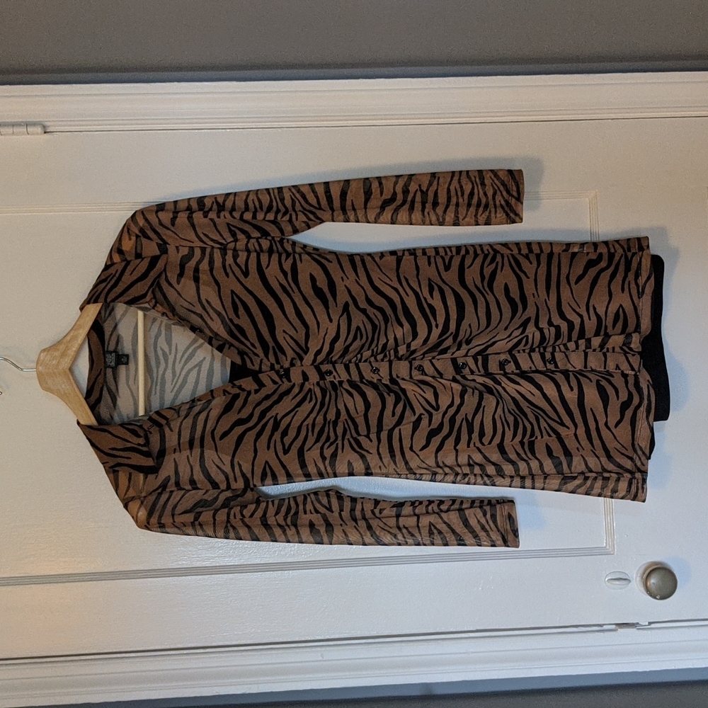 Worn Once! Wild Fable Sheer Tiger Dress